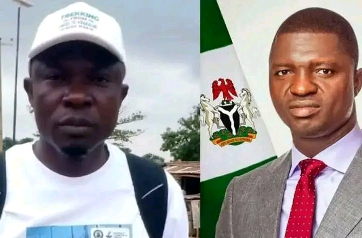 Mutumin Da Ya Yi Tattaki A Yankin Kudu Ya Samu Kyautar Naira Milyan Goma Daga Gwamna